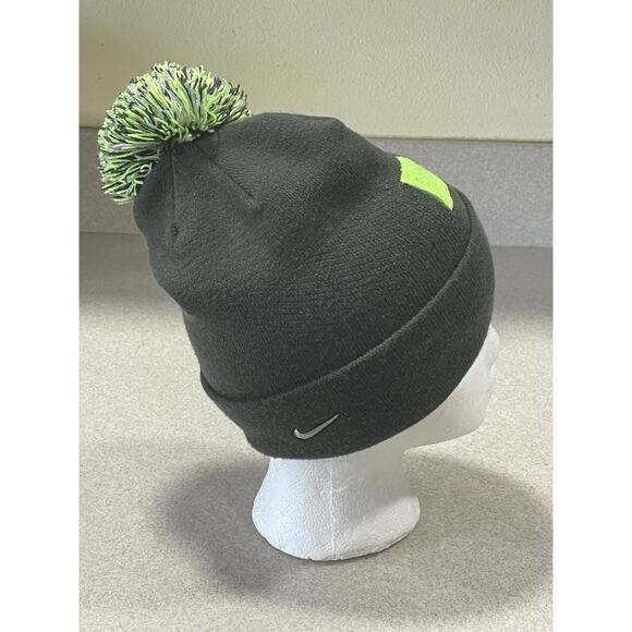 Nike LeBron James LBJ Pom Pom Beanie Unisex OSFM Dark Green - Picture 2 of 5